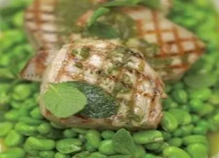 Thon grillé à l'huile d'origan