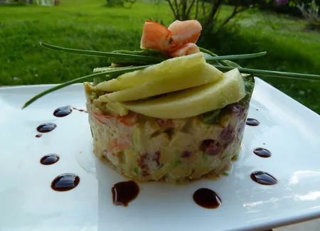 Timbale océanique à la pomme