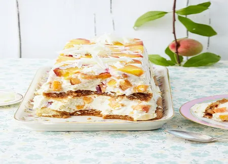 Tiramisu aux pêches