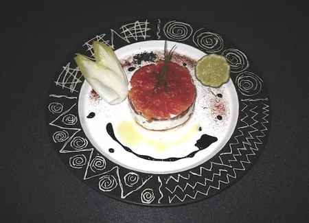 Tomate au fromage frais
