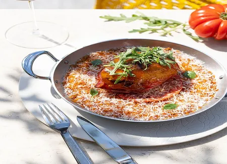 Tomate farcie boulgour aux cinq herbes
