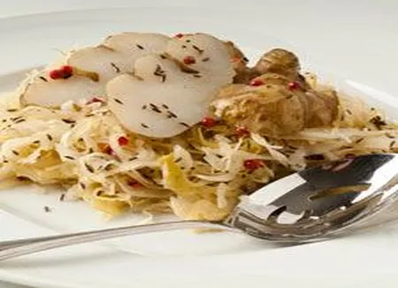 Topinambour et choucroute