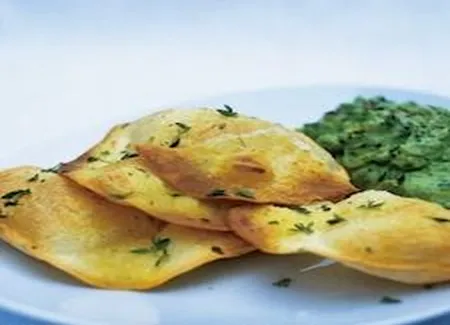 Tortillas croustillantes avec guacamole