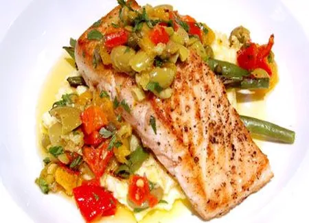 Tranches de saumon grillées