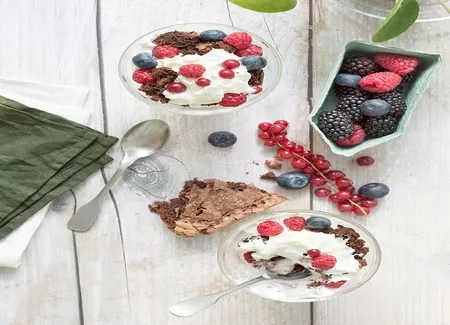 Triffle express brownies et fruits