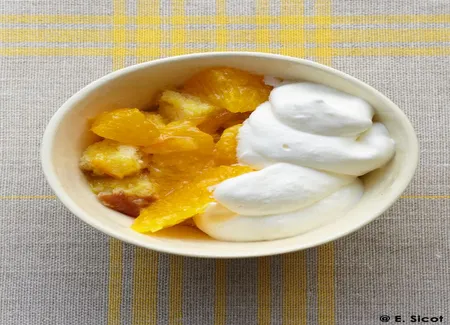 Trifle minute à l'orange