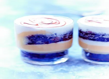 Trifles vanille-chocolat au brownie