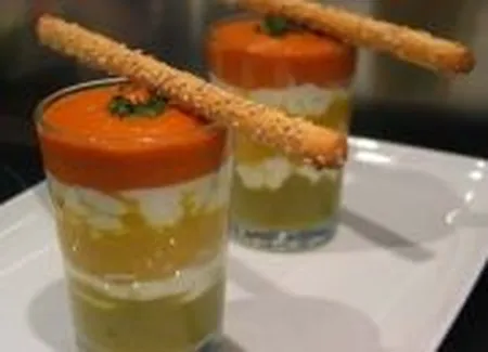 Trilogie de poivrons au chèvre