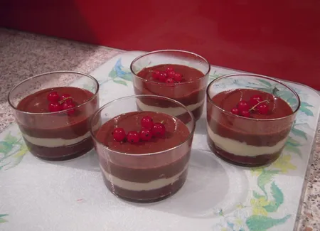 Trio de verrines au trois chocolat