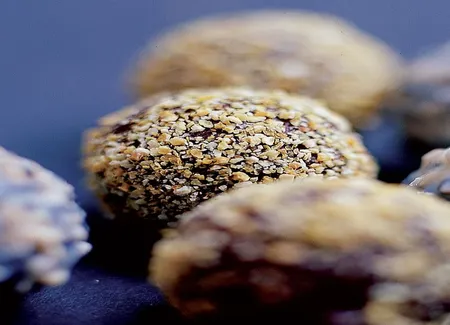 Truffes chocolat blanc et sésame