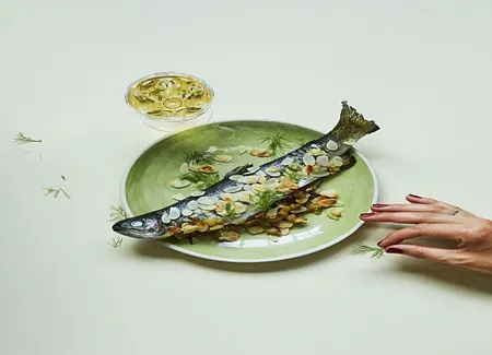 Truites au fenouil et pastis
