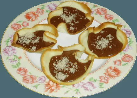 Tulipes à la mousse au chocolat