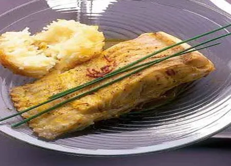 Turbot au fumet safrané