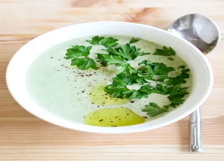 Velouté de brocolis au bleu thermomix