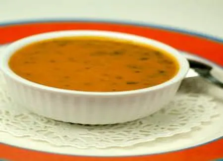 Velouté de carottes aux herbes