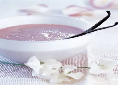 Velouté de fraises à la vanille