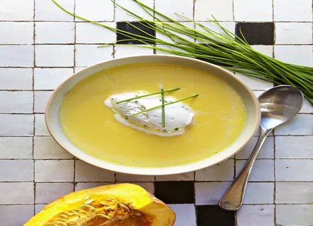 Velouté de potimarron et orange