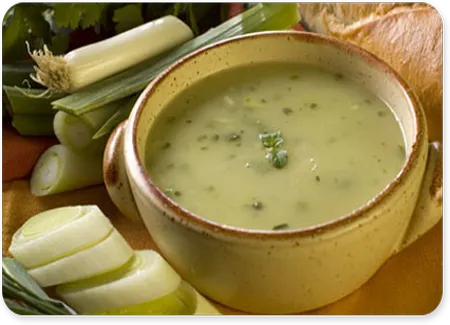 Velouté de volaille aux poireaux