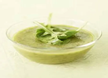 Velouté vert et hot