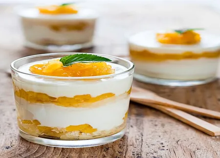 Verrine au fromage blanc et orange thermomix