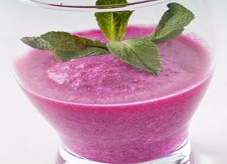 Verrine de betterave et ricotta