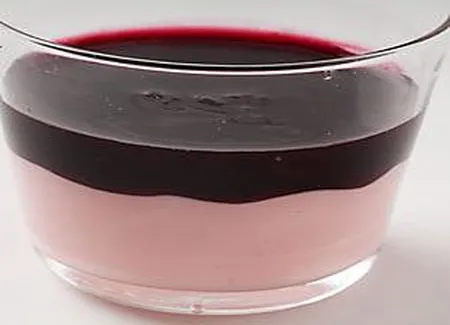 Verrine de bleuet et sa mousse