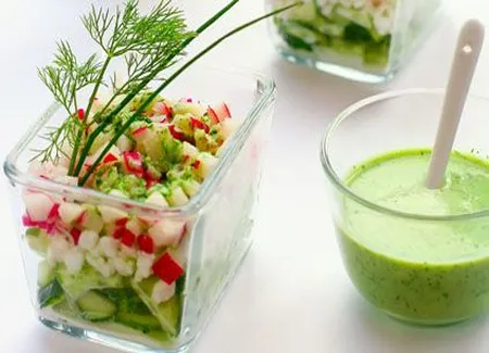 Verrine de radis