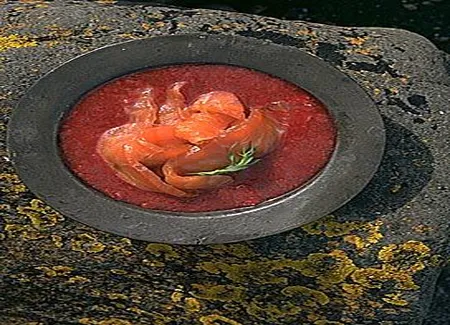 Vinaigrette aux framboises fraîches