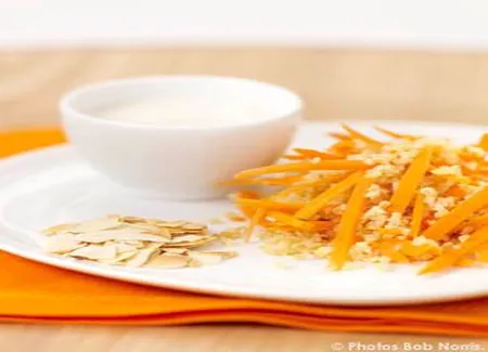 Boulghour aux carottes sauce sésame