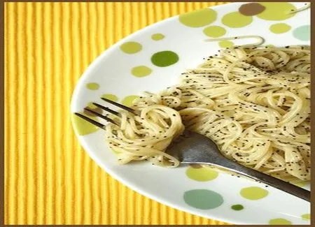 Capellini citron-pavot