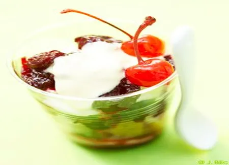 Cerises façon tiramisu