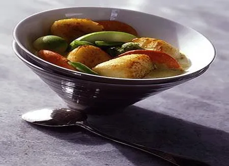 Coquilles acidulées sauce coco