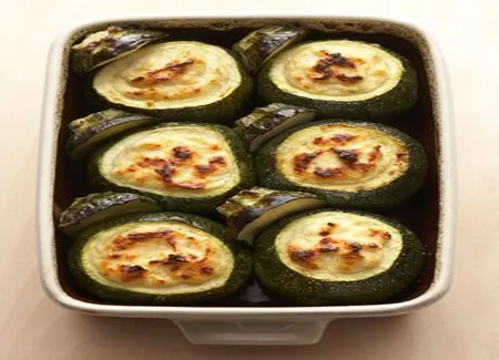 Courgettes rondes farcies