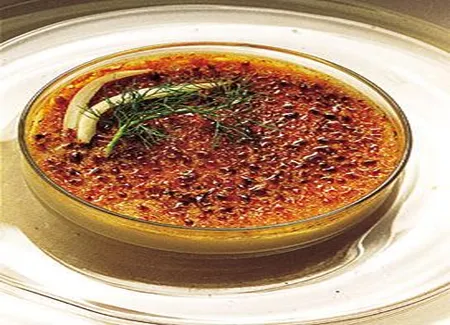 Crème brûlée au fenouil