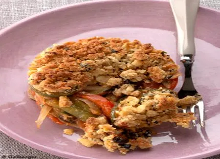 Crumble de ratatouille comme à nice