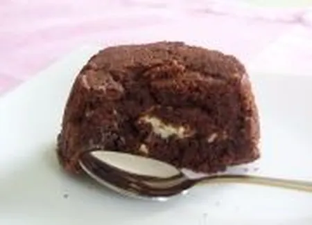 Fondant au chocolat coeur blanc
