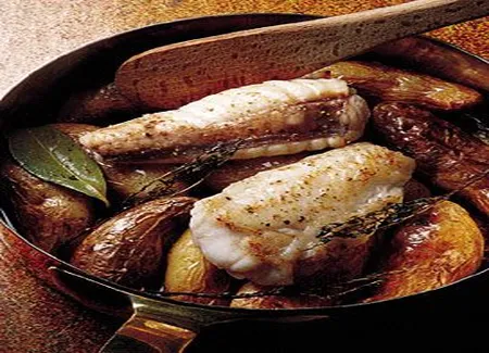 Fricassée de lotte aux rattes