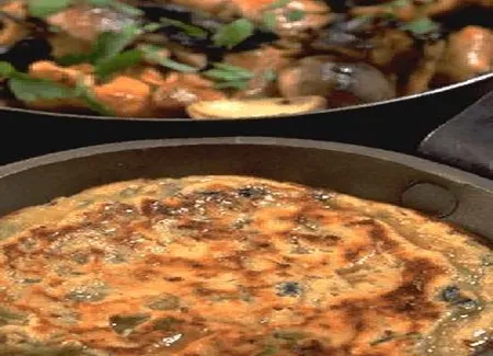Galettes de girolles au fromage