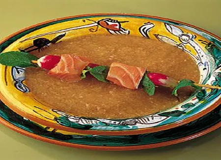 Gaspacho de saumon