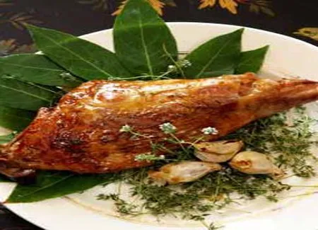 Gigot d'agneau de lait à la fleur de thym