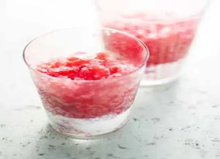 Granité de framboises