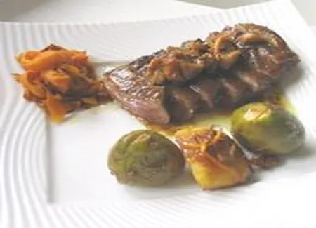 Magret de canard au miel et au vinaigre balsamique