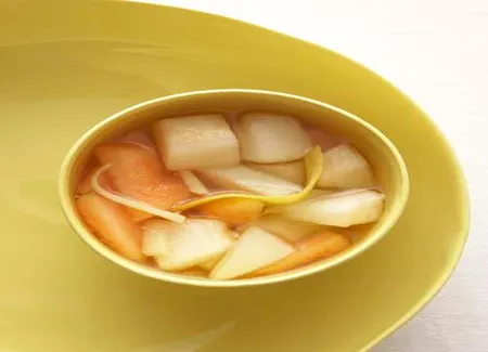 Melons au gingembre