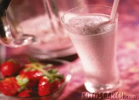 Milk shake à la fraise
