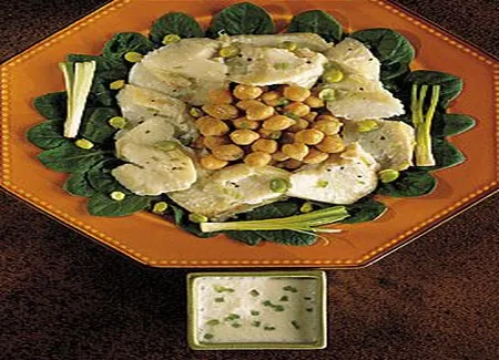 Morue en salade de pois chiches
