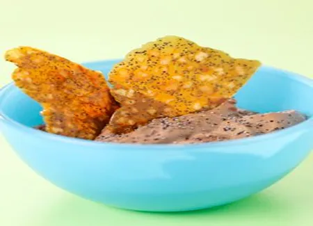 Mousse au chocolat, nougatine