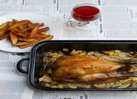 Notre poulet-frites aux citrons confits