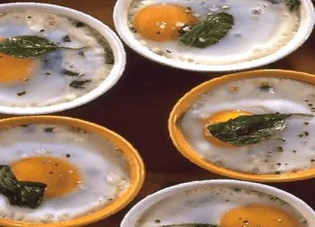 Oeufs cocotte aux épinards