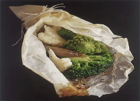 Papillote aux trois choux
