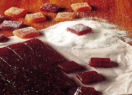 Pâtes de fruits abricots et framboises